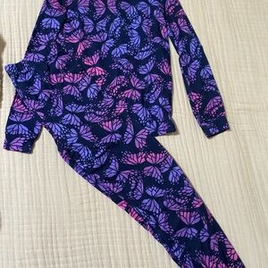 Butterfly Print Pajama Set